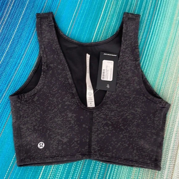 Peloton Lululemon Energetic Edge Reflective Crop Tank Bra - Picture 2 of 4